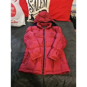 Authentic Versace Mens Down Puffer Jacket Red Size L